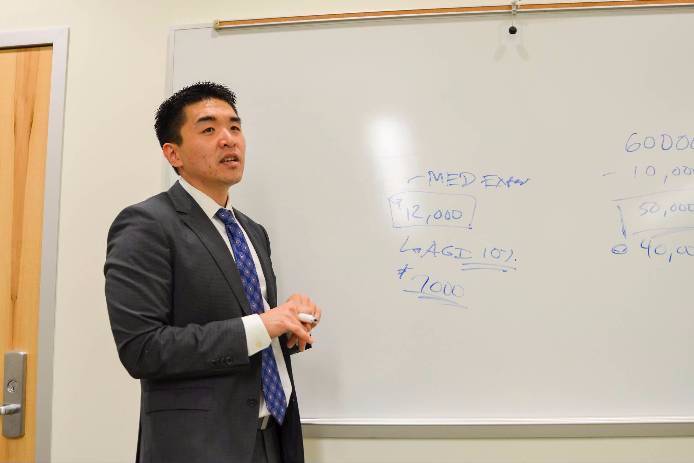As a part of the Financial Literacy Series at San Diego Mesa College, Certified Financial Planner Paul S. Lim taught a class to give students tips on how to do their taxes during the Income Taxes Made Simple on March 14.