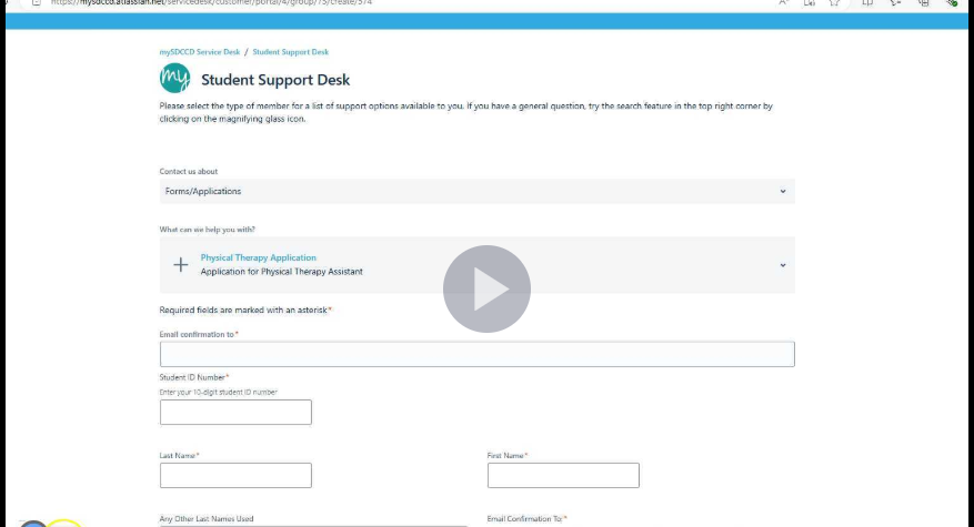 open application instructions video